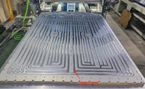 flux roller coating on battery cooling plate