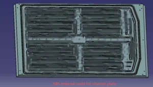 ABS material stamp mold for channel plate