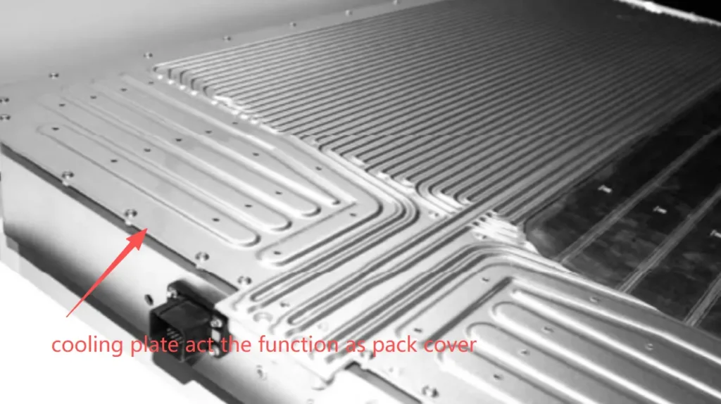cooling pate act the function as pack cover