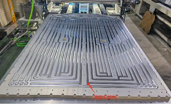flux roller coating on battery cooling plate