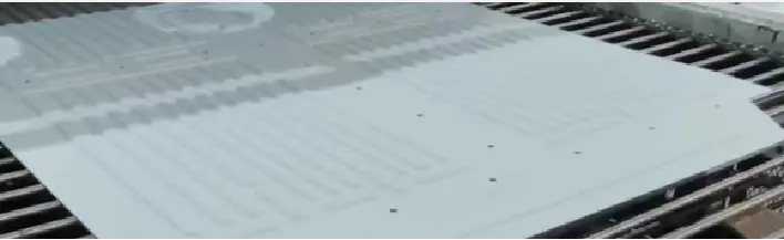 flux spraying on battery cooling plate