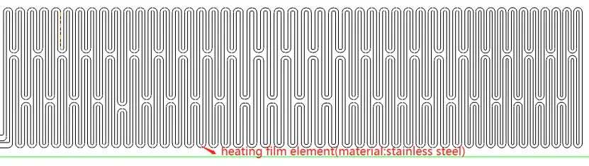 heating film steel element