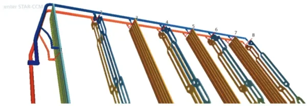 CFD simulation for MPT cooler plate